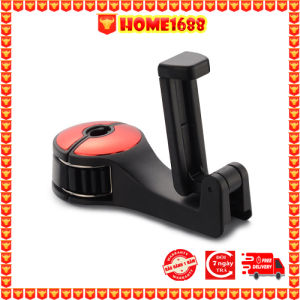 Móc treo đồ ghế sau ô tô 2 chức năng (treo đồ/giá đỡ để điện thoại) điều chỉnh 270 độ chịu lực tốt có chốt khoá cổ