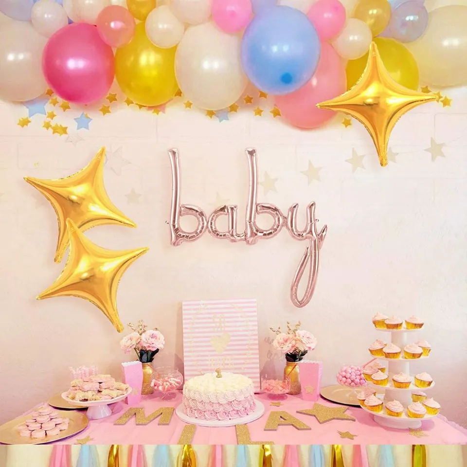 Kiena Baby Shower Decorations with Twinkle Twinkle Little Star - Main Image