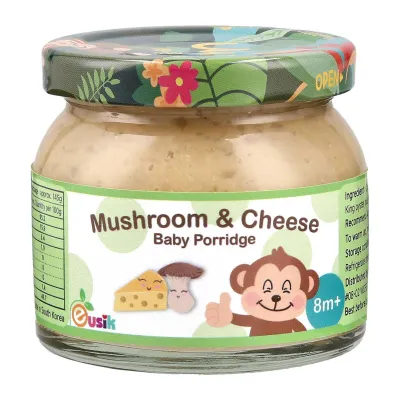 Eusik Baby Rice Porridge - Mushroom And Cheese - 145G 8 Months+