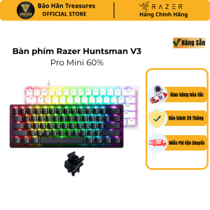 Bàn phím cơ Razer Huntsman V3 Pro Mini 60% Black/ White- Hàng Chính Hãng