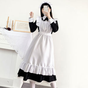 Women Maid Costume Japanese Lolita Dress French Maid Cosplay Dresses Adult Maid Uniform Suit