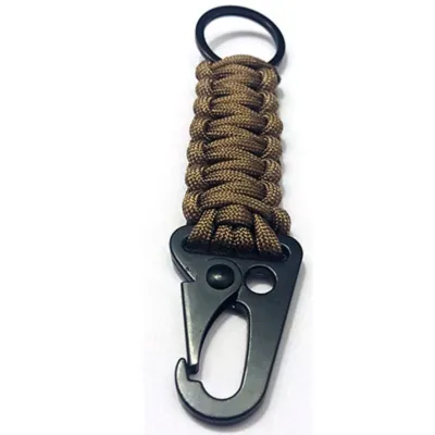 Eagle Mouth Buckle Camping Survival Paracord Rope Military Carabiner Keychain Emergency Knot Multifunction Tools