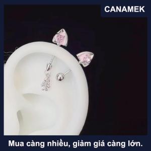 【CANAMEK】 1pcs dễ thương của con chó và mèo của tai hình xương tai móng tay ngọt ngào mát mẻ Stud Bông tai cho phụ nữ hợp thời trang cơ thể xuyên phụ kiện
