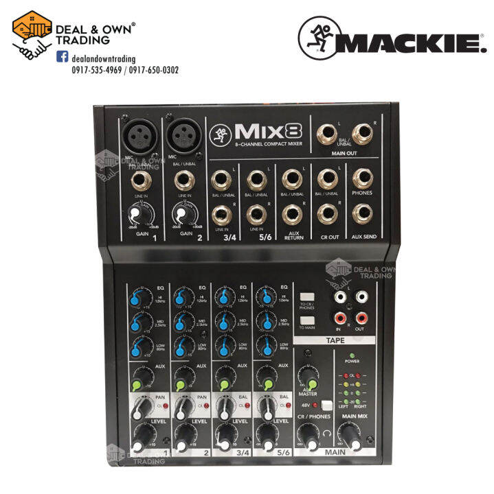 Mackie Mix8 8 Channel Compact Mixer Lazada Ph