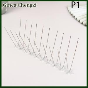 Ginca 1PC Stainless Steel Pigeon Spikes And Bird Repeller Deterrent 25cm Balcony Anti-bird Repellent Thorn Nail Kit Pest Control