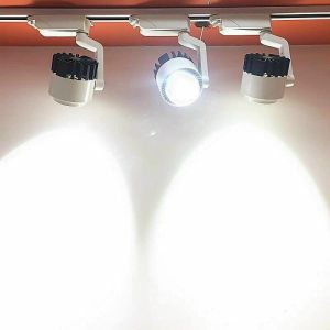 Đèn led rọi thanh ray COB 20w - 30w trang trí shop thời trang spa nha hàng decor nội thất dạng khuỷu