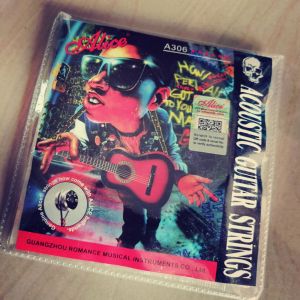 Alice สายกีตาร์โปร่ง เคลือบกันสนิม เบอร์0.10 ของแท้ ได้รับใบรับรองจากโรงงาน