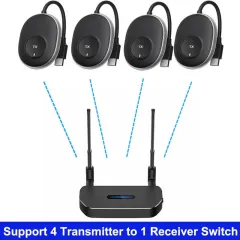 50m Wireless Transceiver Video Transmitter Receiver Hdmi Extender Tv Stick  Screen Mirror Adapter Switch Dvd Pc To Tv Projector