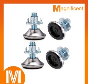 ACK Adjustable Glide D30mm or D40mm with T-Nut for Furniture Chair Table Leg Feet Protection (4 pcs)