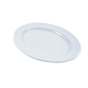 Đĩa xoài melamine hàng dầy  Trắng kích thước 25*18*2  cm