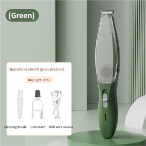 Lovinland Pet Omana 2 in 1 Portable Dog Grooming Vacuum Clipper Kit Low Noise Rechargeable Powerful Suction 99% Pet Cat Pet Hair Trimmer Shaver