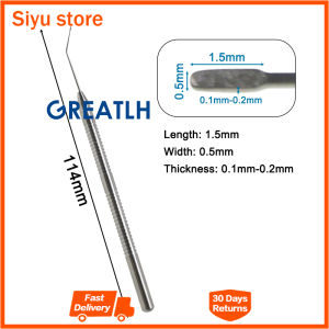 GREATLH Ophthalmic Polisher Sheet Type Eye Polishers 0.5mm Width Ophthalmic Instrument Stainless Steel