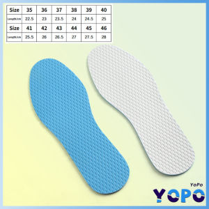 YoPo Summer Ice Cool Feeling Shoe Pad Deodorant Insoles Breathable and Soft Men and Women Comfort Insole