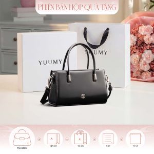 Bộ hộp quà YUUMY (Túi đeo chéo nữ YUUMY YN283 + Hộp quà YHQ3T + Túi giấy YTG3T + Túi rút BVR3838 + Thiệp cảm ơn YBT1)