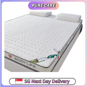 【Pure Care】 Compressive 8cm Latex + Hard Cotton Mattress / Bed Topper / Premium Compressed Mattress/Hard Mattress