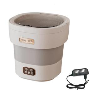 อัตโนมัติล้างเครื่องจักร Miniss เครื่องซักผ้าเดินทางแบบ12L พร้อมฟังก์ชั่นเปิดแห้งทำความสะอาดลดเสียงรบกวนเหมาะสำหรับชุดชั้นในและถุงเท้า