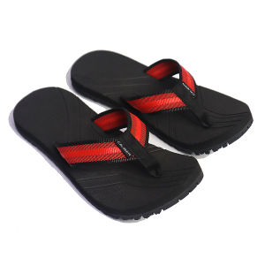 CLBR LBRTH022 outdoor slippers black x red strap with black slipsole (Available Sizes 5 6 7 8 9 10 11 12)