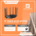 Router Tenda AC23 AC2100 Dual Band 2.4Ghz & 5Ghz Wireless Router WiFi Bekas Original. 