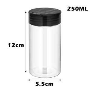 LUMIYA 100/160/250ML Hũ gia vị Di động Nhựa Bình lắc tiêu Đơn giản Trống rỗng Chai đựng gia vị Bếp