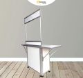 Booth Portable Bisa Di Lipat Dengan Tambahan Meja Kanan Kiri - Total Panjang 140 cm Super Jumbo Harga Murah (Booth Portable / Booth Lipat / Gerobak Lipat / Meja Lipat Jualan). 