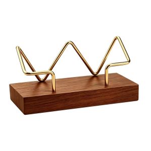 TANTUANG Gỗ loại kết hợp Người giữ danh thiếp Nhiều Phong Cách Gỗ Giá đỡ thẻ để bàn Đa chức năng Giá đỡ thẻ tên Văn phòng