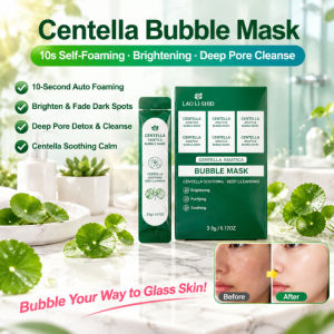 Centella Asiatica Bubble Face Mask Daily Skincare For Women/Pore Minimizing Nourishing Hydrating Mask/Moisturizing Foam Application/Sensitive Skin