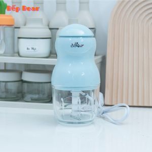 Máy Xay Ăn Dặm 300ml Bear 8 Lưỡi Dao GR-B03V8 - Hàng Chính Hãng Máy Xay Đa Năng Mini Bear - Bảo Hành Chính Hãng 18TH