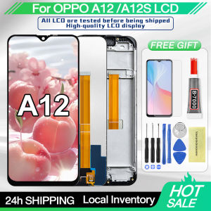 LCD With Frame For OPPO A12 A12S / A5S AX5S / REALME 3 / A7 LCD Touch Screen Digitiizer Assembly Replacement Parts