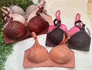 3pcs Paket Hemat BH Bra Tanpa Kawat Busa Standar Cup Jumbo Size 36 38 40 42 44 46