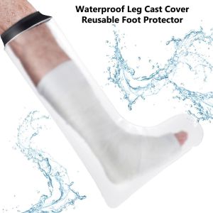 W5YR for Broken Leg Knee Ankle Burns Waterproof Shower Bath Cover Dressing Protector Bandage and Cast Cover Foot Protector Adult Leg Cast Protector Leg Cast Cover for Shower