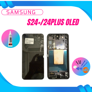 หน้าจอ Samsung Galaxy S24+ / S24 Plus OLED ชุดจอพร้อมเฟรม จอแสดงผล สำหรับเปลี่ยน