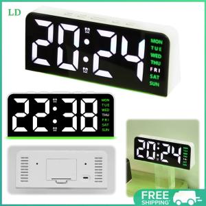 COD [Free Shipping] LED Digital Alarm Clock Large Display for Bedroom and Office Decor Modern Nightstand Clock with Bright Numbers