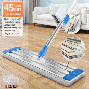 Cây lau nhà tự vắt thông minh Lusen LX45E chổi lau nhà công nghiệp bộ lau nhà 360 độ tách nước bẩn