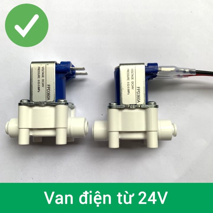 Van điện Từ 24v Nối Nhanh Cho Máy Lọc Nước Ro Kèm Dây Nguồn Lazadavn