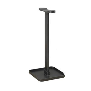 Desktop Headsets Holder With Accessory Tray And Smartphone Slot Headphone Stand For Enhanced Workspaces Efficiency