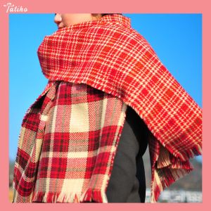 [HCM]Khăn Choàng Cổ Len (Khăn Cashmere Dày) Cao Cấp Giữ Ấm Mùa Đông Họa Tiết Caro - 50x195cm - PJN.ARC - Mã LN007