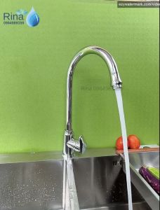 Vòi Rửa Chén Nóng Lạnh Xoay 360 Độ Inox Bi Bóng Tay Lớn RN5006 Cổ Bi Thân Cứng Đầu Vòi Tạo Bọt Chống Giọt Bắn Cao Cấp