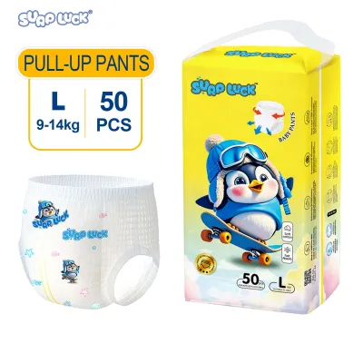SURPLUCK 50Pcs Magic Tapes Breathable Disposable Diapers soft & lightweight Pants Baby Diaper S M L XL XXL XXXL