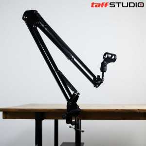 COD TaffSTUDIO Stand Mic Microphone Panjang Full Besi Live Streaming+ Pop Shield Filter + Holder Mic