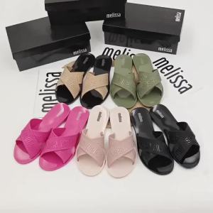 Suggest 1 Size Up Melissa Jelly Shoes Flat Slippers Beach Slippers Factory Direct Sale