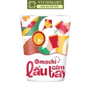 [LY LẺ] - MASAN - Mì Omachi lẩu cầm tay 3 vị: Tôm hùm phô mai Tomyum hải sản Nghêu nấm rong biển (62-81g/ly)