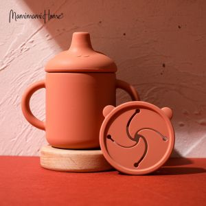 Mamimami Home Baby Straw Cup 1pc 150ml Cute Panda Food Grade Silicone Multi-purpose Bottle Cup Toddler Training Cups