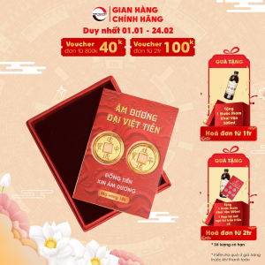 Âm Dương Đại Việt T.iền mạ vàng - Phong Thuỷ Tam Nguyên - Xin đài âm dương