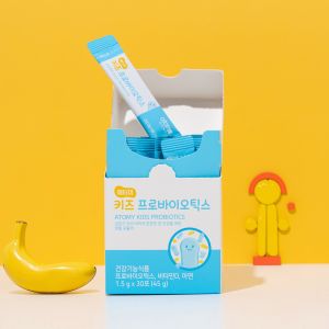 Men vi sinh dành cho trẻ em thường táo bón chậm lớn ăn uống kém chứa vi sinh Axic Lactic từ sữa mẹ và Vitamin D Kẽm giúp tăng sức đề kháng và phát triển chiều cao (15g x 30 gói) - Atomy Kids Probiotics - 애터미 키즈 프로바이오틱스 - Atomy Детские пробиотики