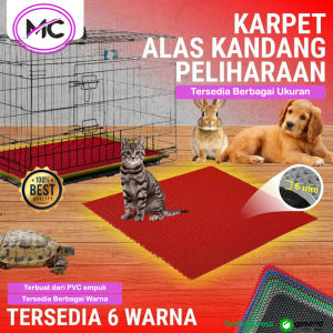 Alas Tidur Kandang Hewan Karpet Anti Slip untuk Kandang Kucing Kelinci Anjing Peliharaan Berbagai Ukuran Perlak Hewan Keset PVC Warna