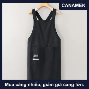 【CANAMEK】 Tạp dề nhà bếp khi nấu ăn thoáng khí bền bỉ tạp dề đeo ngang hông cho người lớn chống bám bẩn chất liệu mềm mại trang phục làm việc nhà hàng dùng trong gia đình