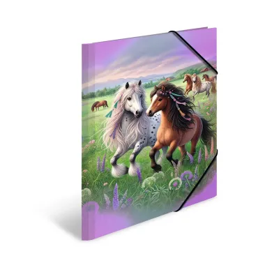 HERMA Motif Series Elasticated Folder A3 Horse World 20118