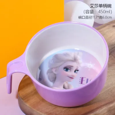 Disney Mcqueen Cars Baby Cutlery Set Kids Melamine Plate with Bowl Fork Spoon Feeding Tableware for Children New