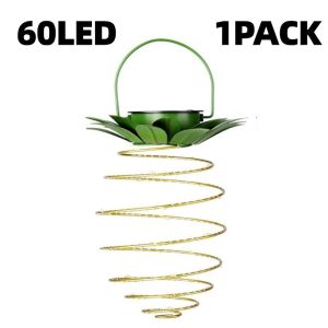 Allieuka Pineapple LED Solar Lamp Garden Lights Fairy String Lamp Hanging Lantern Outdoor Waterproof Lamp