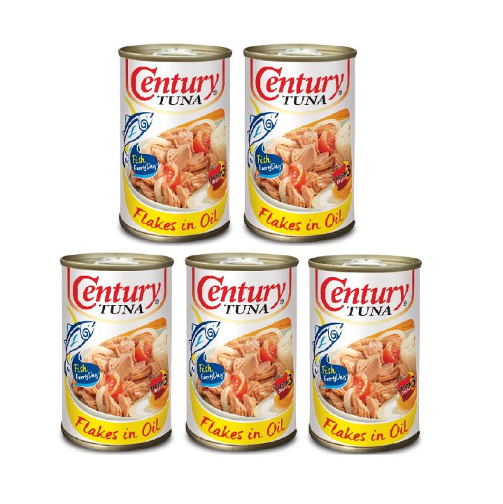 Century Tuna Flakes in Oil 155g x 5 | Lazada PH